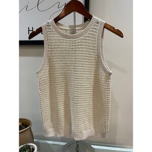 A New Day Tan Cotton Knit Tank – Size Medium – New Without Tags